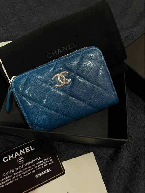 chanel card case uk|Chanel zipper card case.